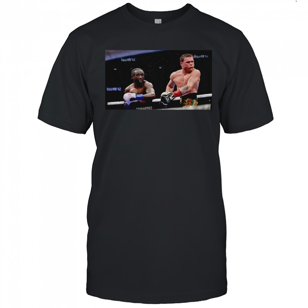 Terence Crawford punches Canelo Alvarez boxing shirt