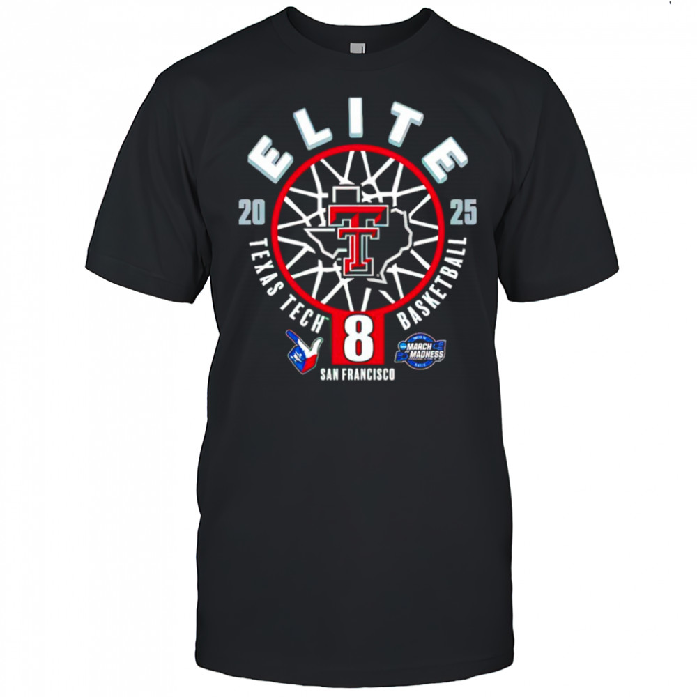 Texas Tech Basketball 2025 Elite 8 One Away shirt