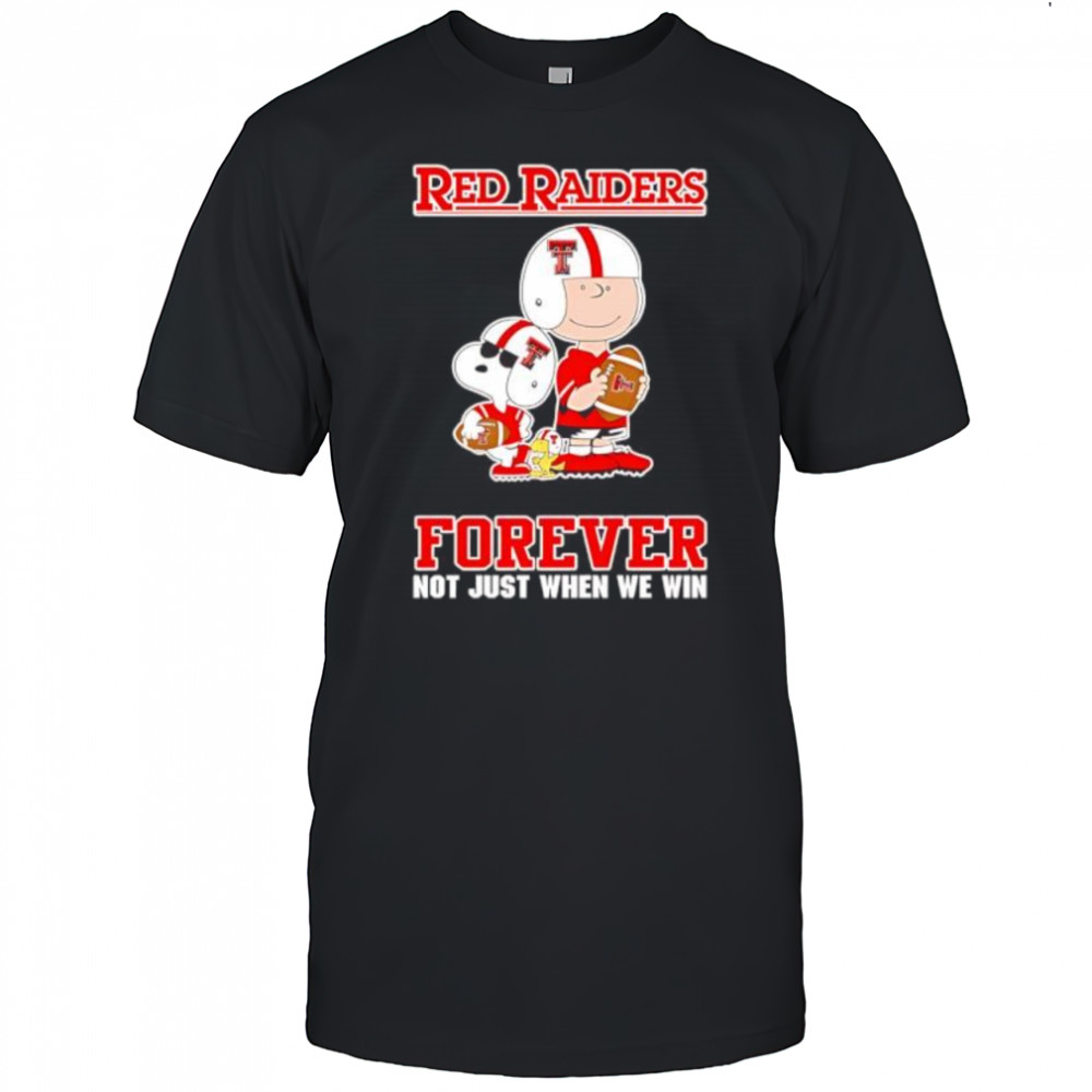 Texas Tech Red Raiders Charlie Brown Cartoon Forever shirt
