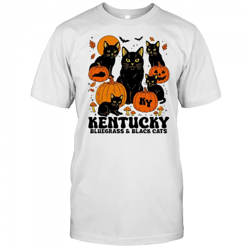 The Bluegrass and black cats halloween pumpkin shirt