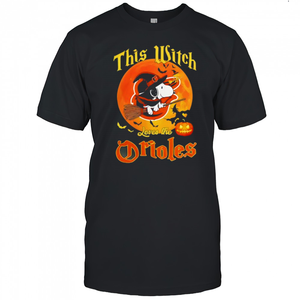 This Witch Loves The Baltimore Orioles Snoopy Halloween shirt
