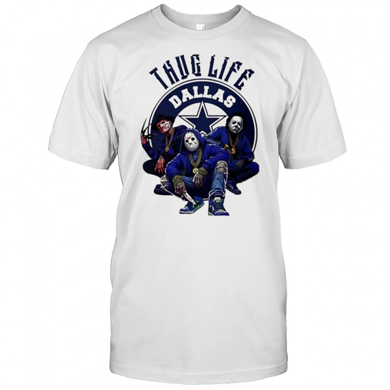 Thug Life Dallas Freddy Jason Michael Myers Halloween Football shirt