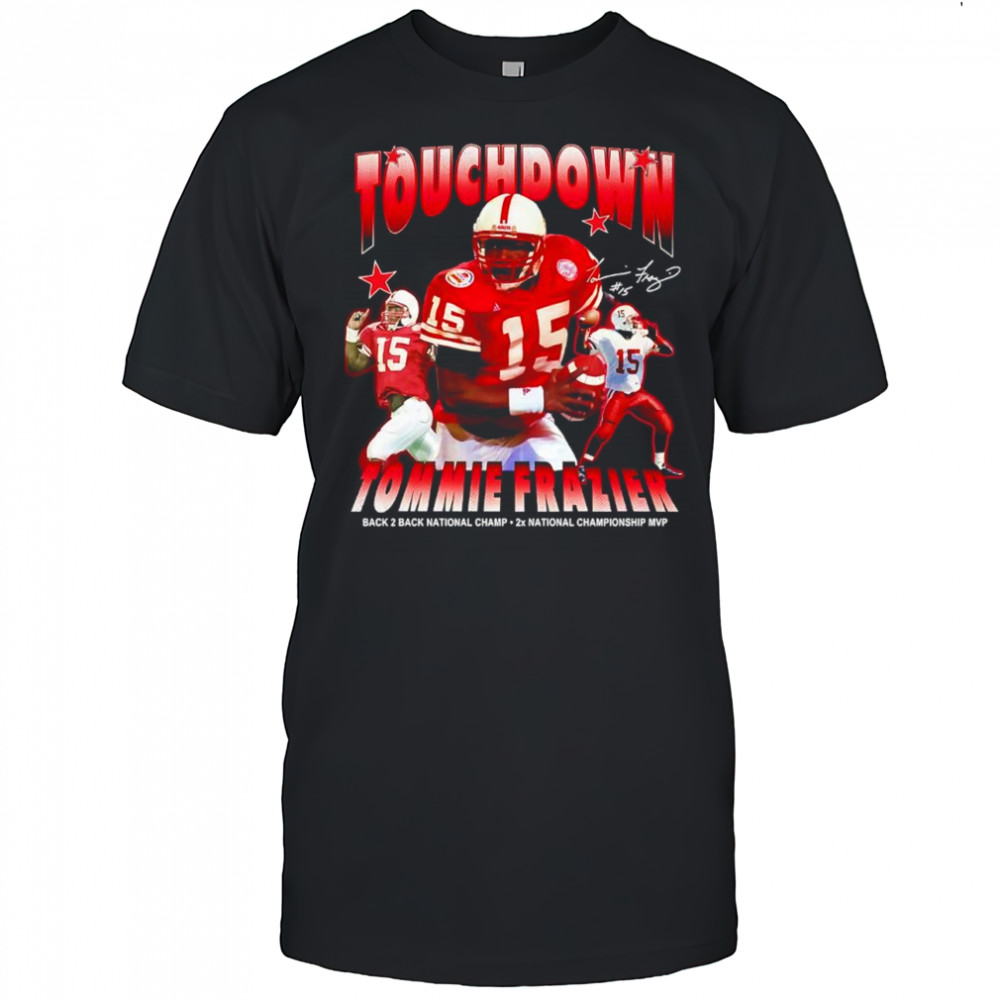 Touchdown Tommie back 2 back National Champs signature shirt