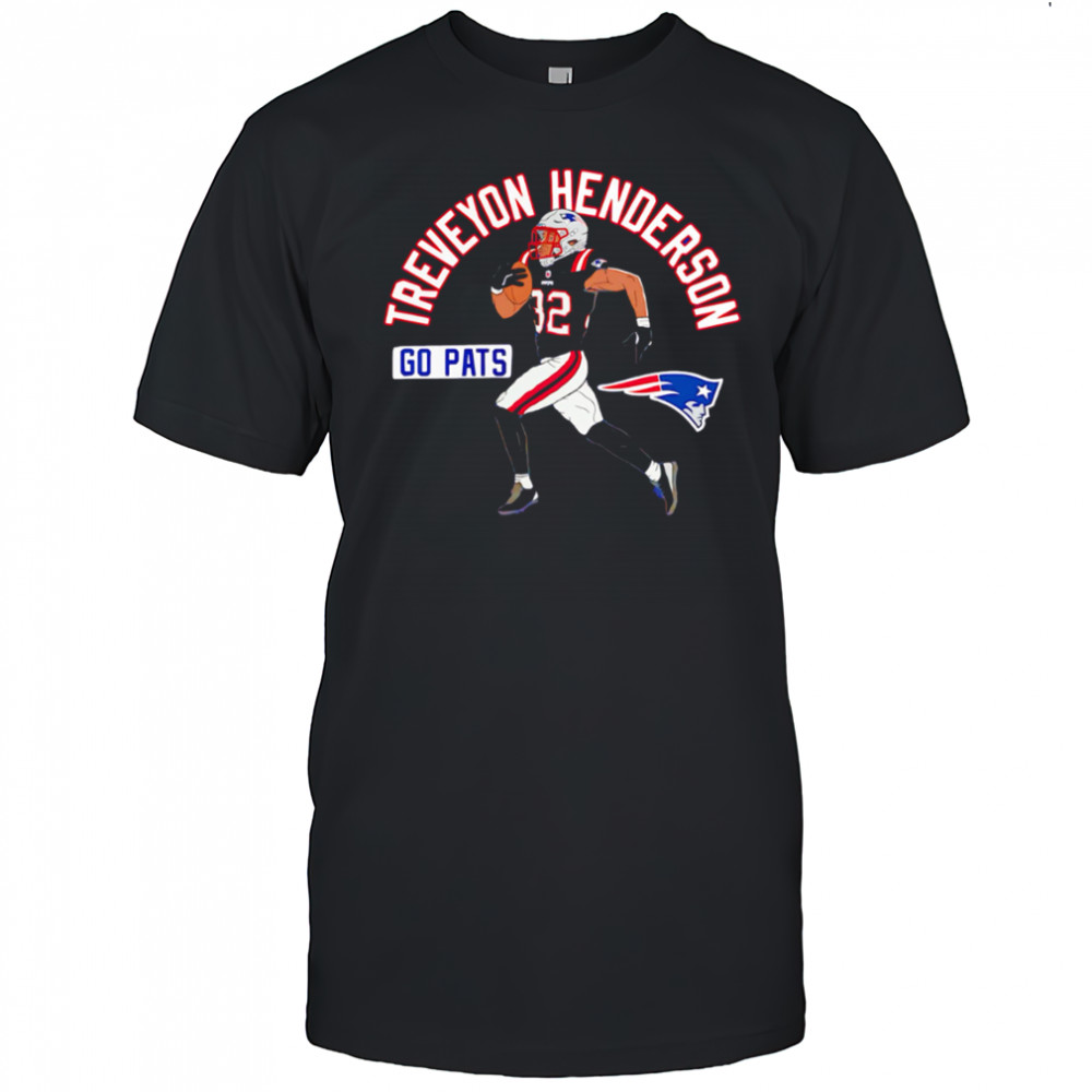 Treveyon Henderson 32 Go Pats New England Patriots player shirt