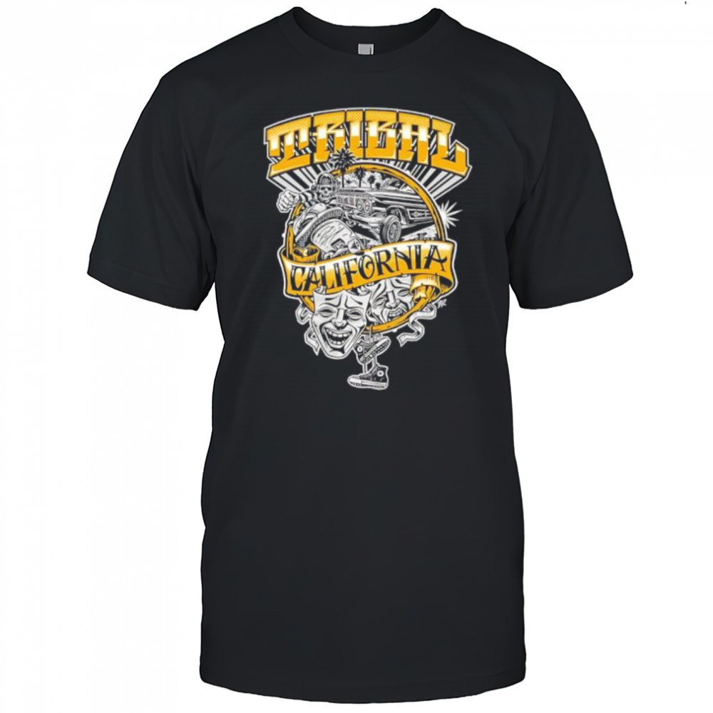 Tribal California Lowrider Car and Masks shirt