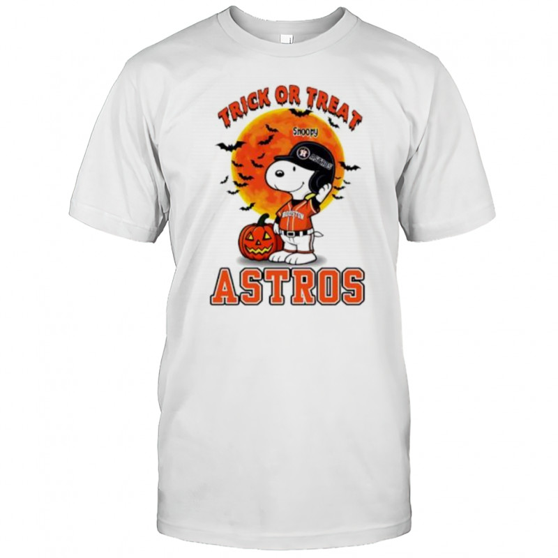 Trick or Treat Houston Astros Snoopy Halloween shirt