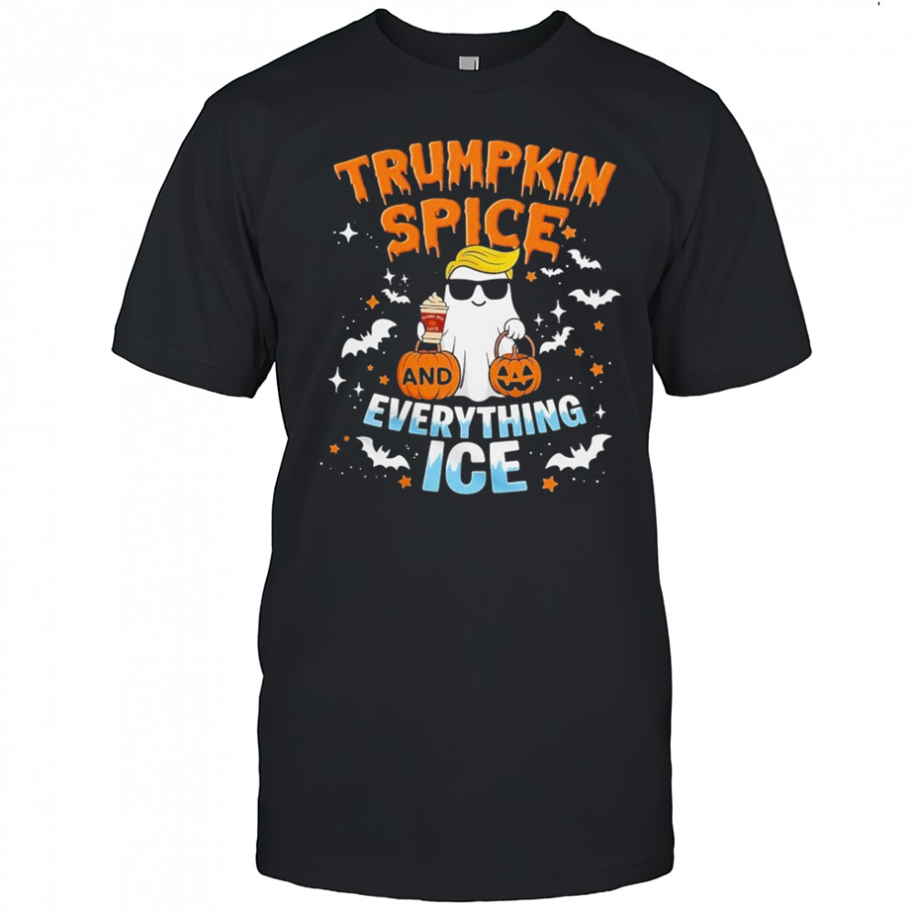Trumpkin Spice And Everything Ice Ghost Maga Halloween T-shirt
