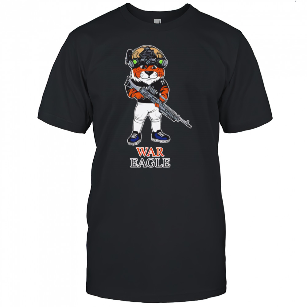 War Eagle Auburn Tiger Military Rifle Night Vision shirt
