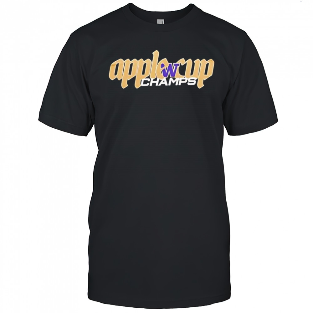 Washington Huskies Apple Cup Champs logo shirt