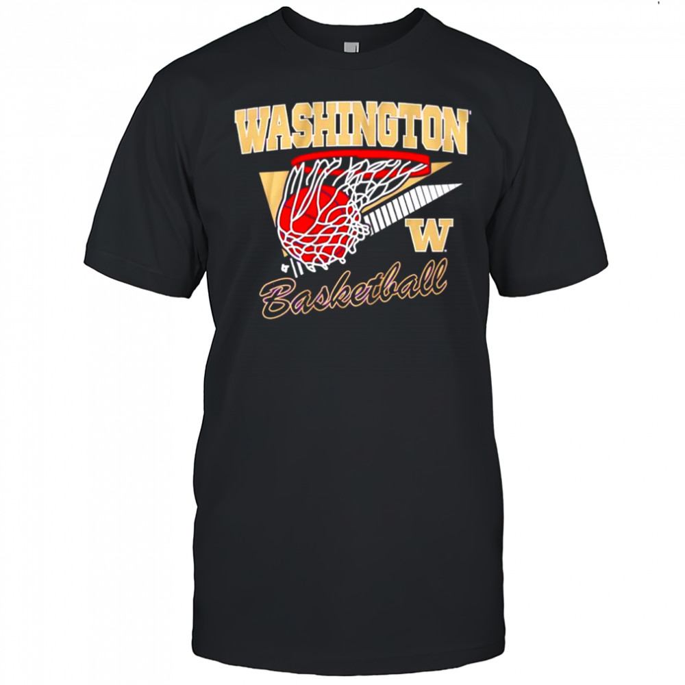 Washington Huskies basketball retro swish shirt
