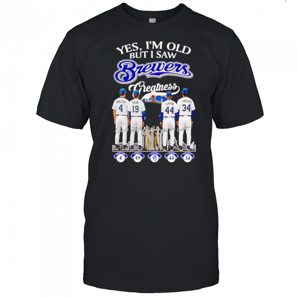 Yes I’m old but I saw Brewers greatness players signature shirt