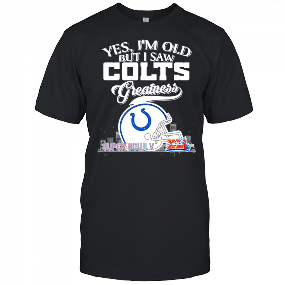 Yes i’m old but i saw Indianapolis Colts Greatness helmet logo shirt