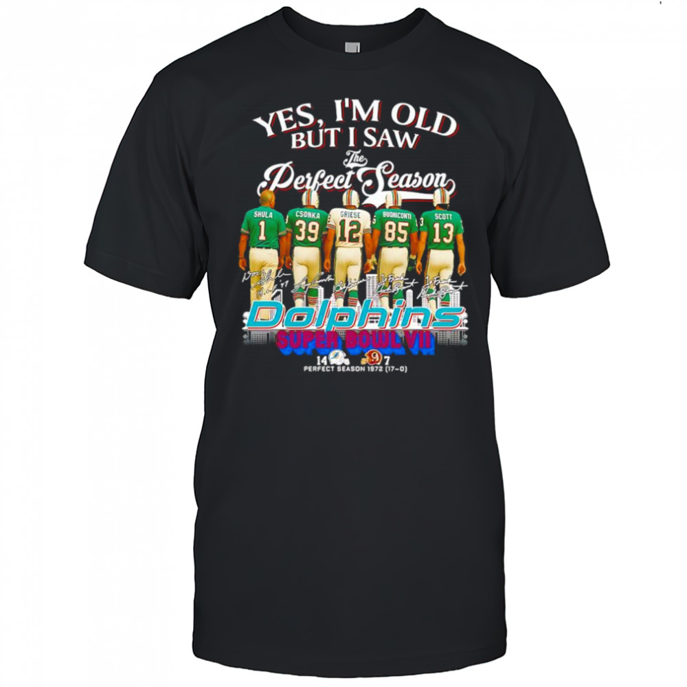 Yes I’m old but I saw Miami Dolphins Super Bowl VII signature shirt