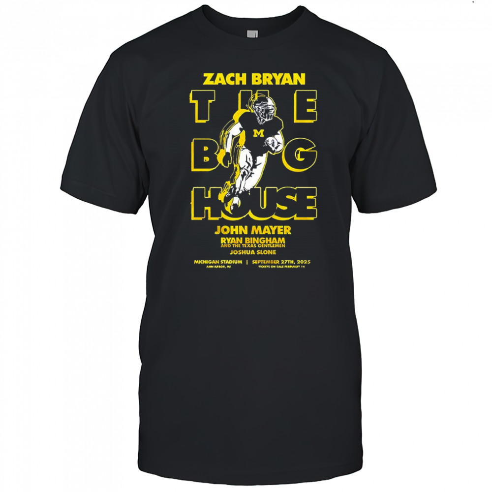 Zach Bryan the big house John Mayer shirt