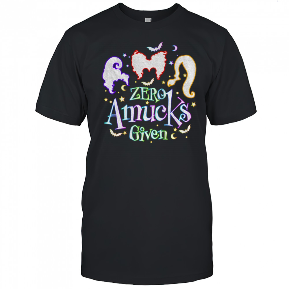Zero Amucks Given Halloween 2025 shirt