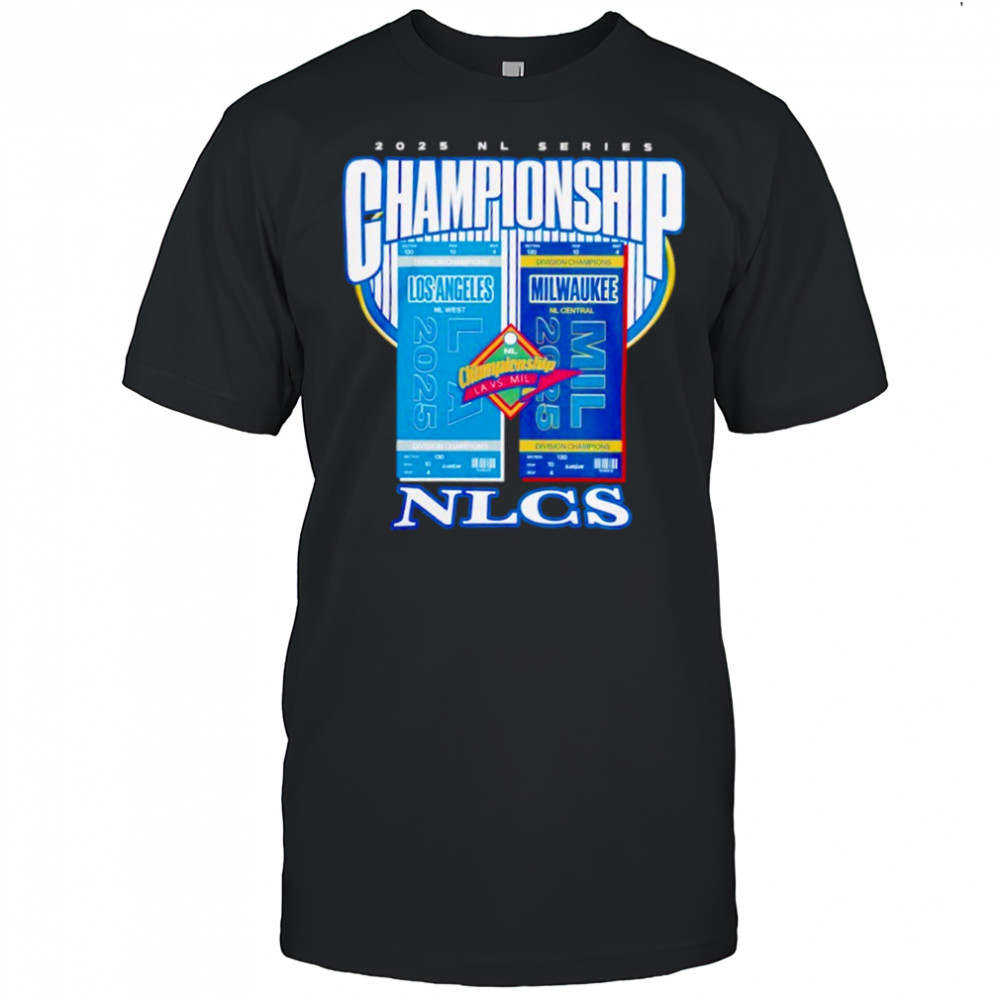 2025 NLCS Los Angeles Dodgers vs Milwaukee Brewers Matchup shirt
