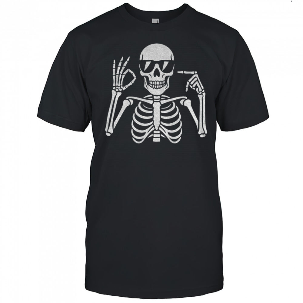 67 Skeleton Funny Six Seven Gen Alpha Halloween Meme shirt