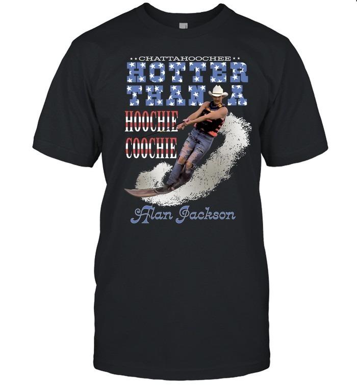 Alan Jackson Classic Portrait Black And White T-Shirt