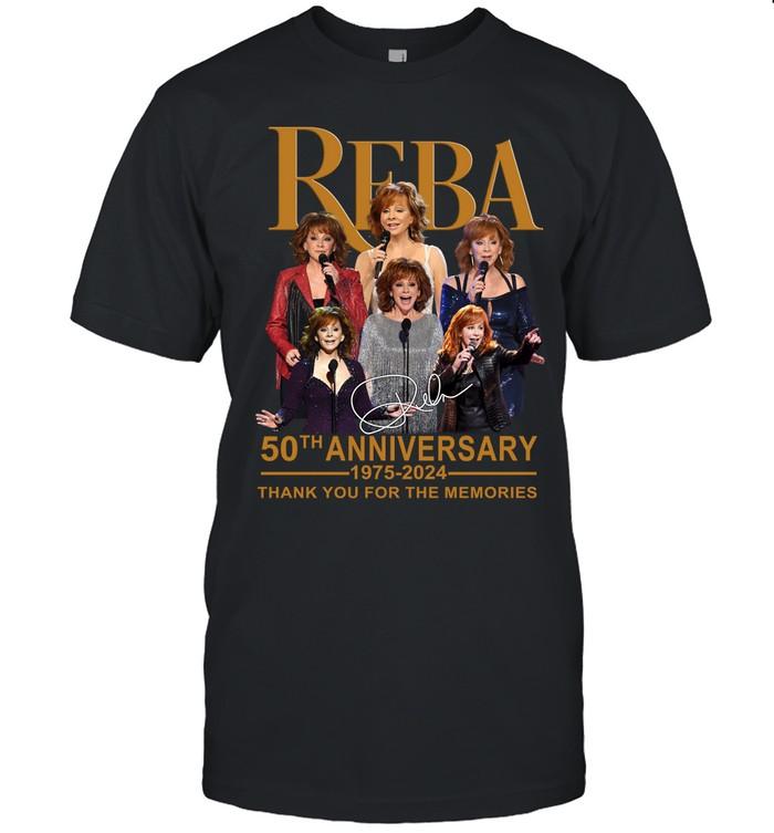 Reba McEntire 50th Anniversary 1975–2024 Thank You For The Memories T-Shirt