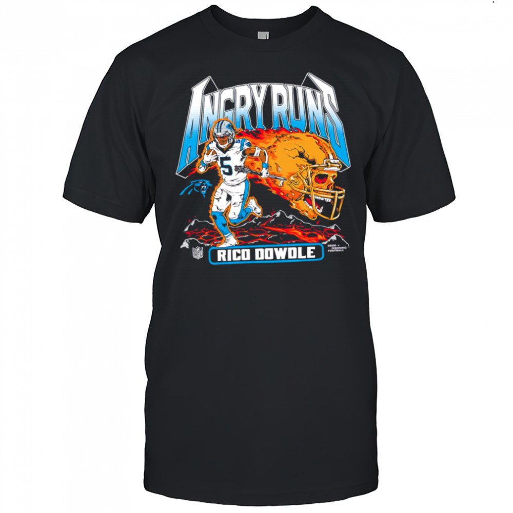 Angry Runs Rico Dowdle Carolina Panthers graphic shirt