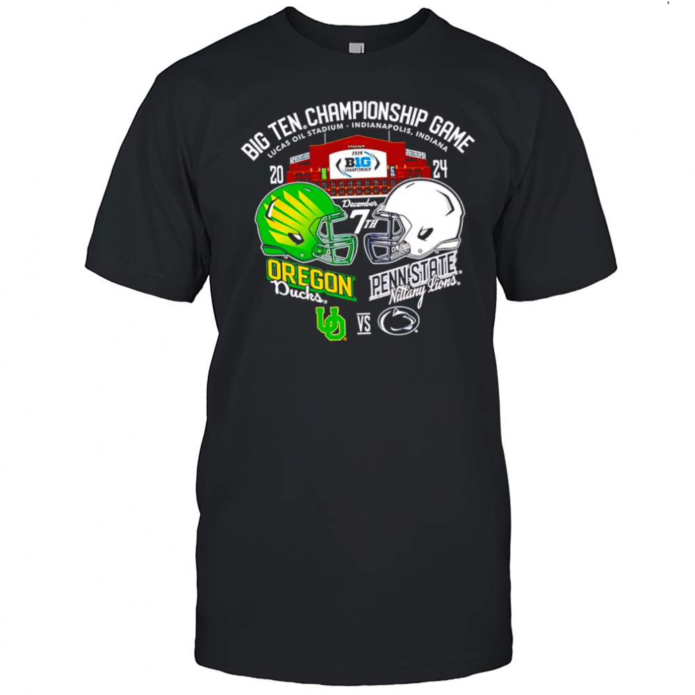Big Ten Football Championship Stadium helmets shirt