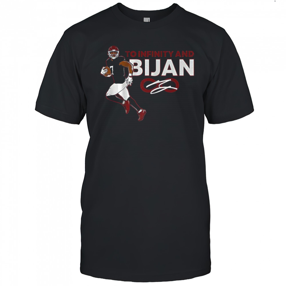 Bijan Robinson Atlanta Falcons football To Infinity and Bijan signature shirt