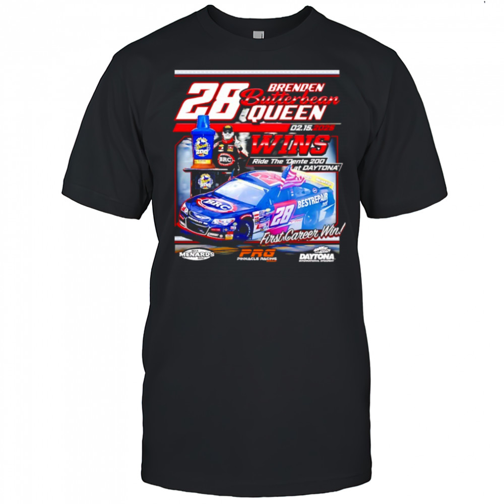 Brenden Butterbean Queen’s first career win at Daytona ARCA Menards Series shirt