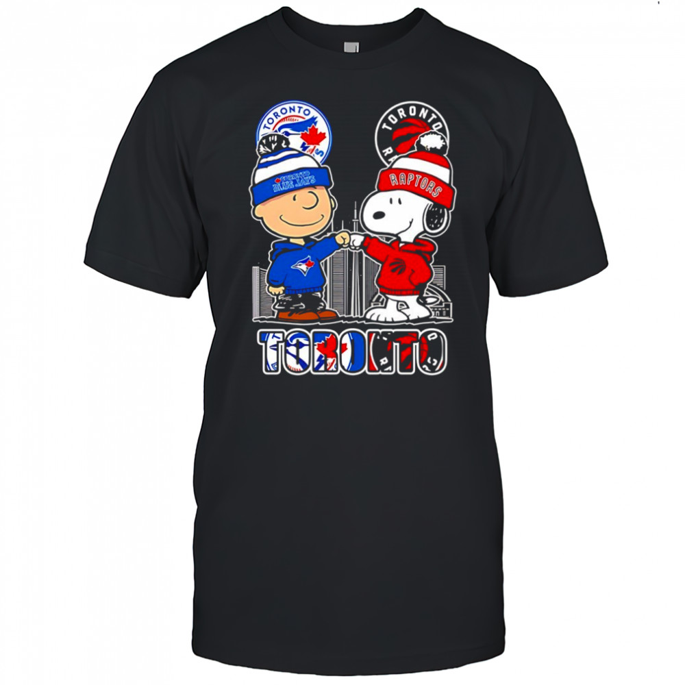 Charlie Brown and Snoopy x Toronto Blue Jays and Toronto Raptors shirt