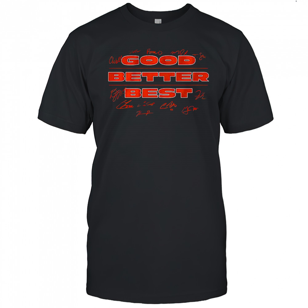 Chicago Bears football good better best players signature shirt