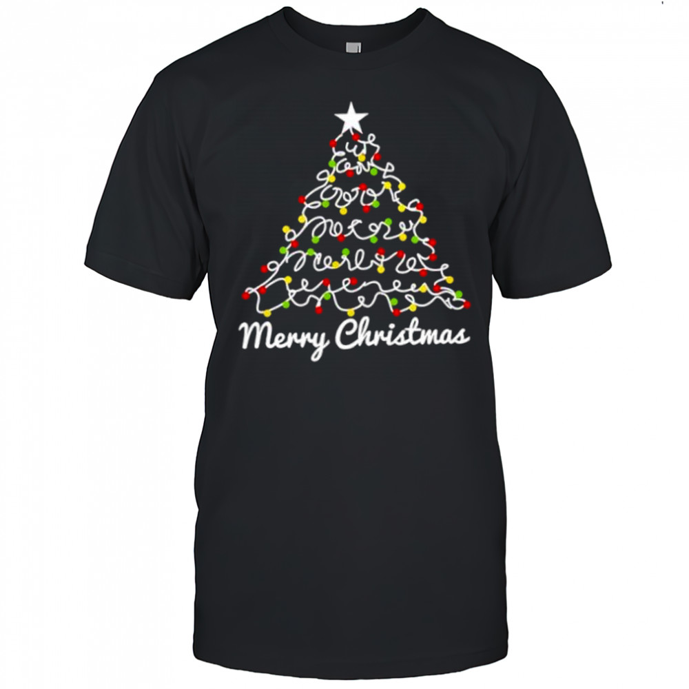 Christmas Tree Tangled Lights shirt