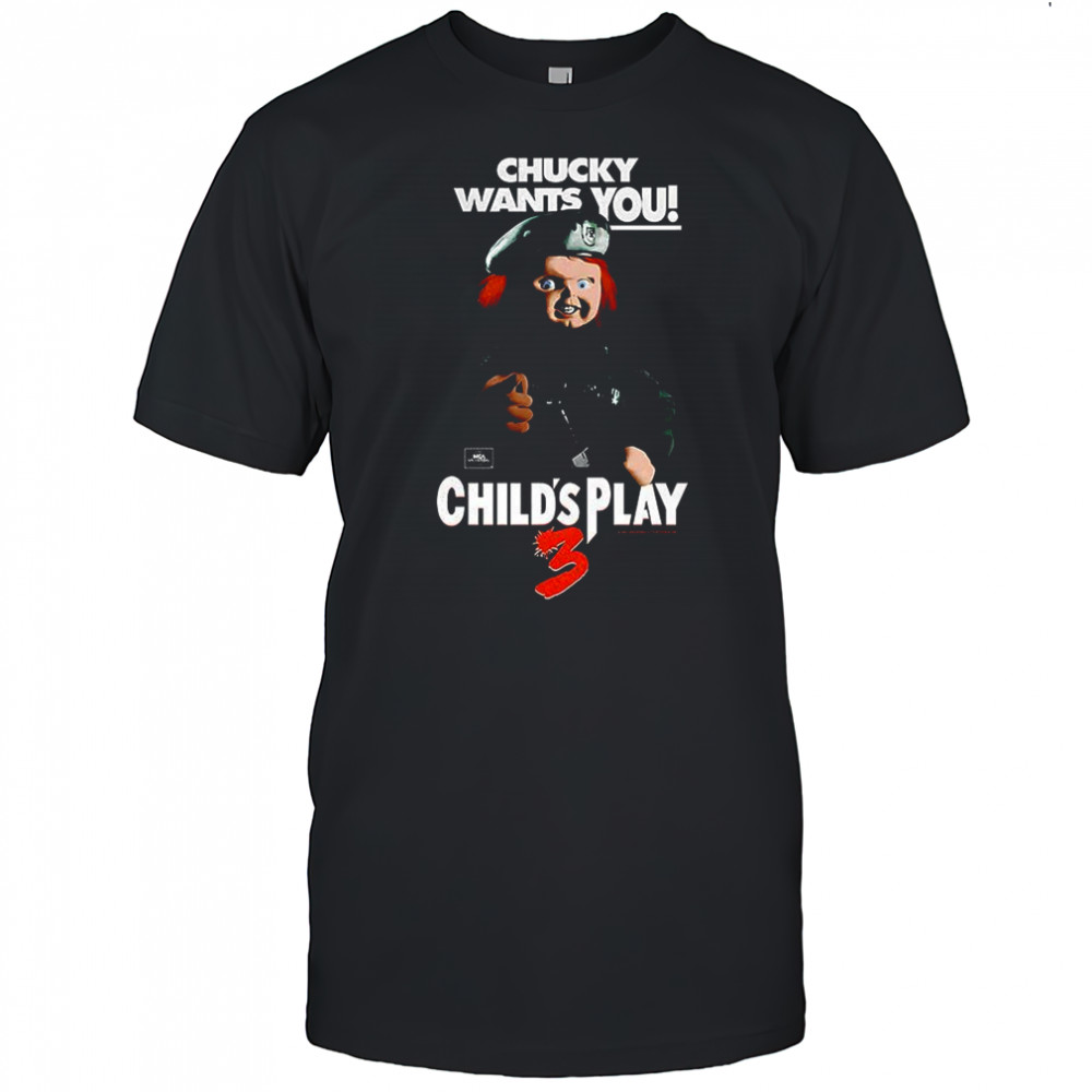 Chucky want you Child’s Play 3 Halloween characters shirt