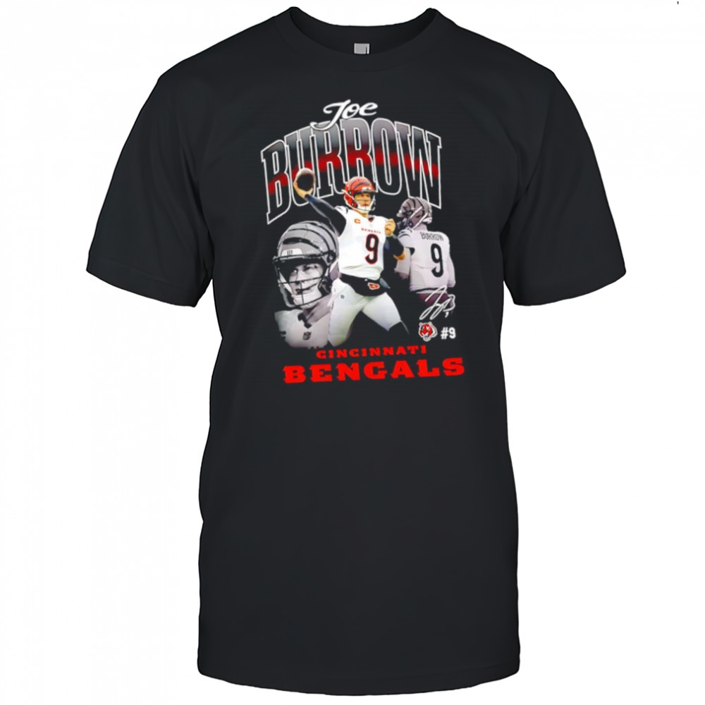 Cincinnati Bengals Joe Burrow Outerstuff signature graphic shirt