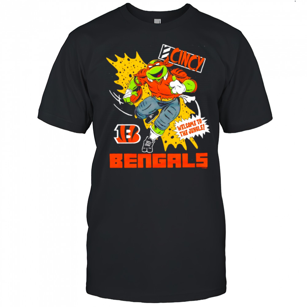 Cincinnati Bengals Teenage Mutant Ninja Turtles Michelangelo Welcome to the Jungle shirt