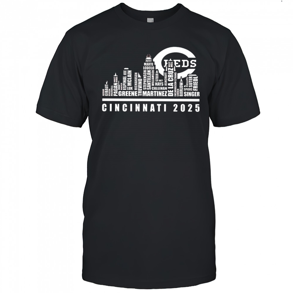 Cincinnati Reds 2025 name City Skyline shirt