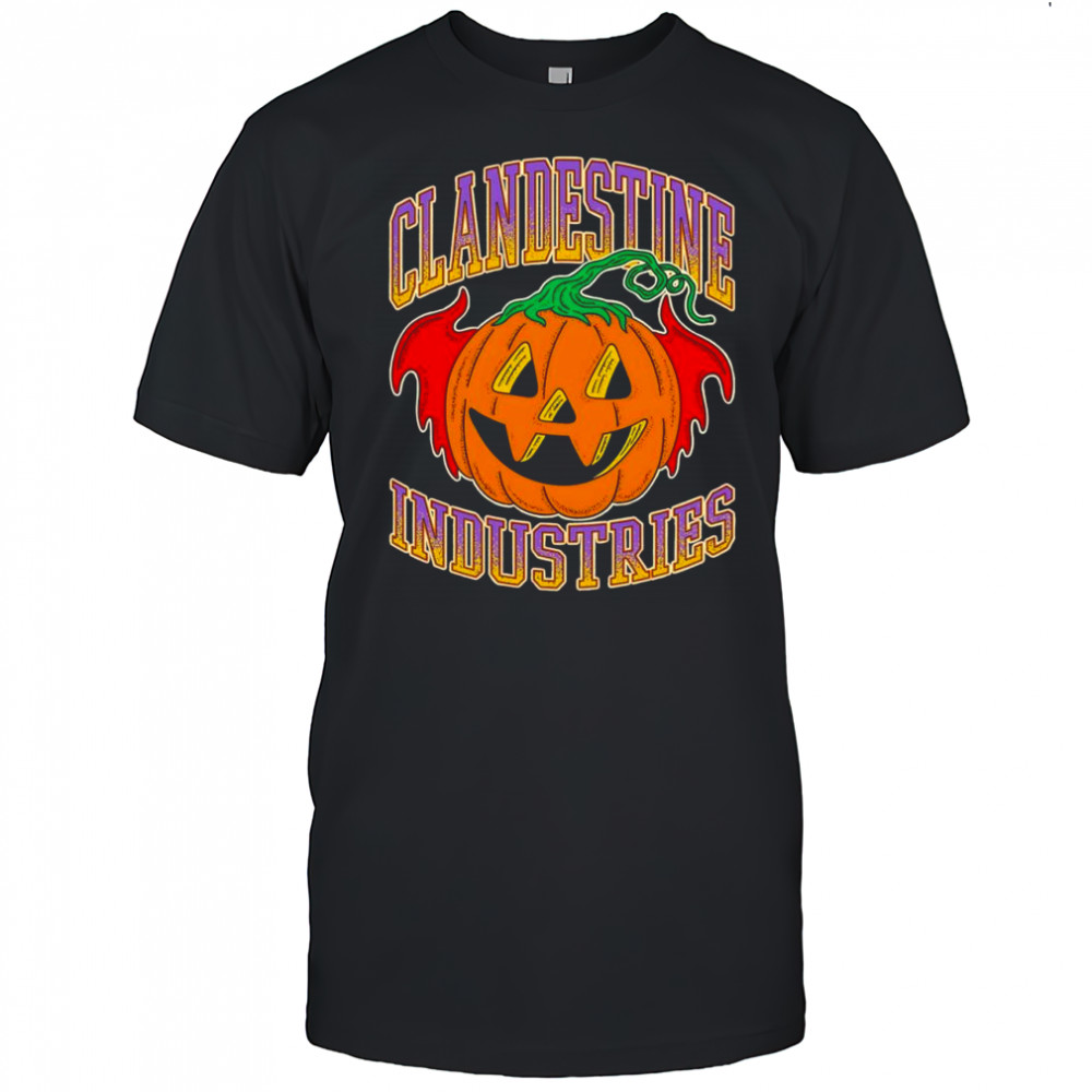 Clandestine Industries Bat Pumpkin Halloween shirt