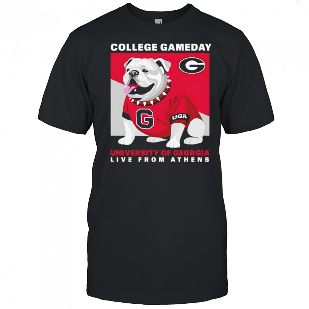 College GameDay Georgia Mascot University live from athens shirt