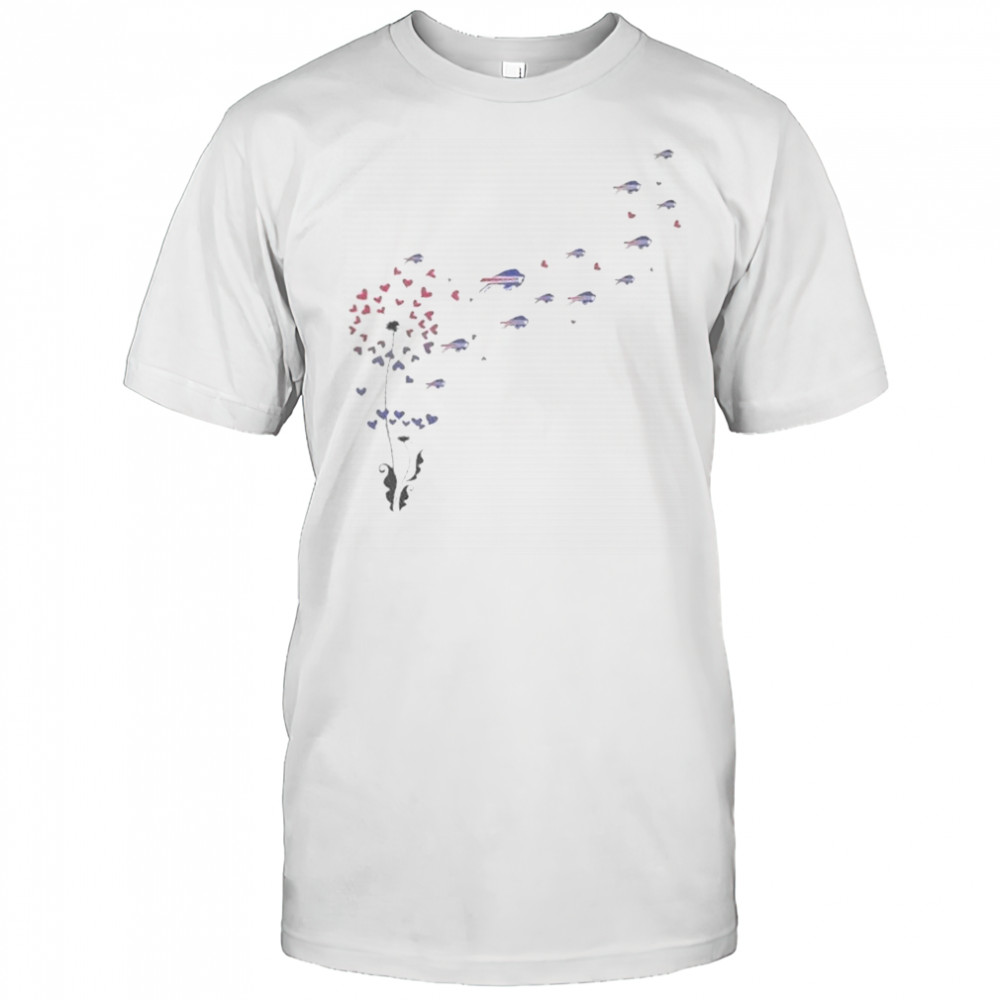 Dandelion Flower Buffalo Bills Football Logo T-Shirt