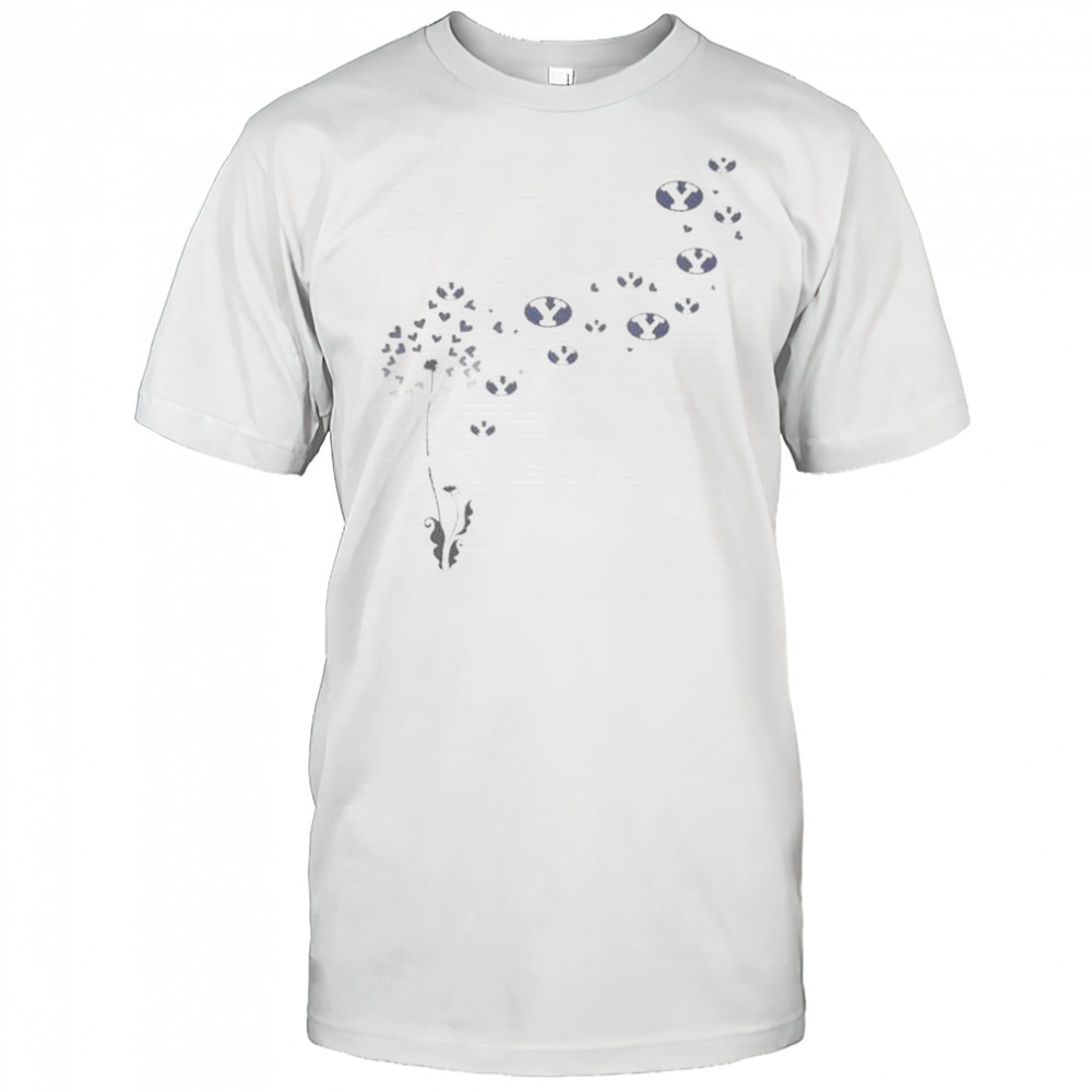 Dandelion Flower Byu Cougars Football Logo T-Shirt