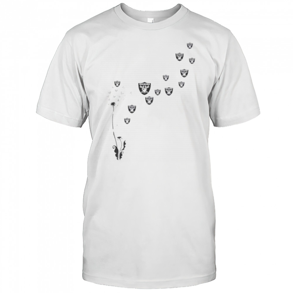 Dandelion Flower Las Vegas Raiders Football Logo T-Shirt