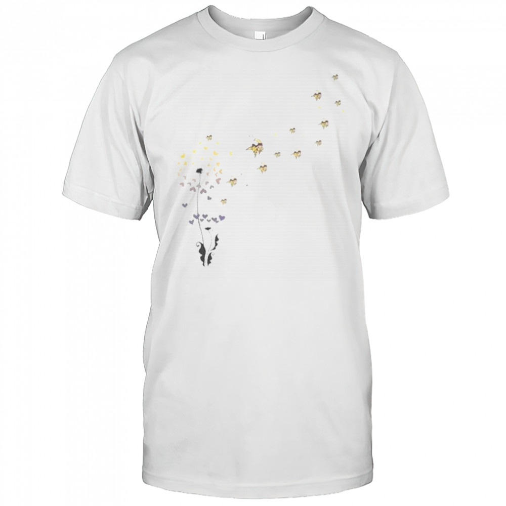 Dandelion Flower Minnesota Vikings Football Logo T-Shirt