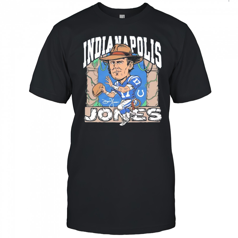 Daniel Jones Indianapolis Colts Indianapolis Jones signature logo shirt