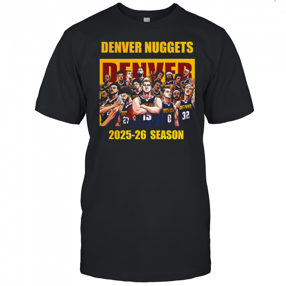 Denver Nuggets 2025-2026 season cartoon shirt
