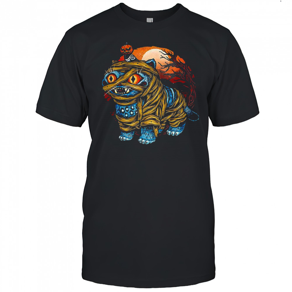 Derpy tiger Mummy and Sussie pumpkin head Halloween shirt