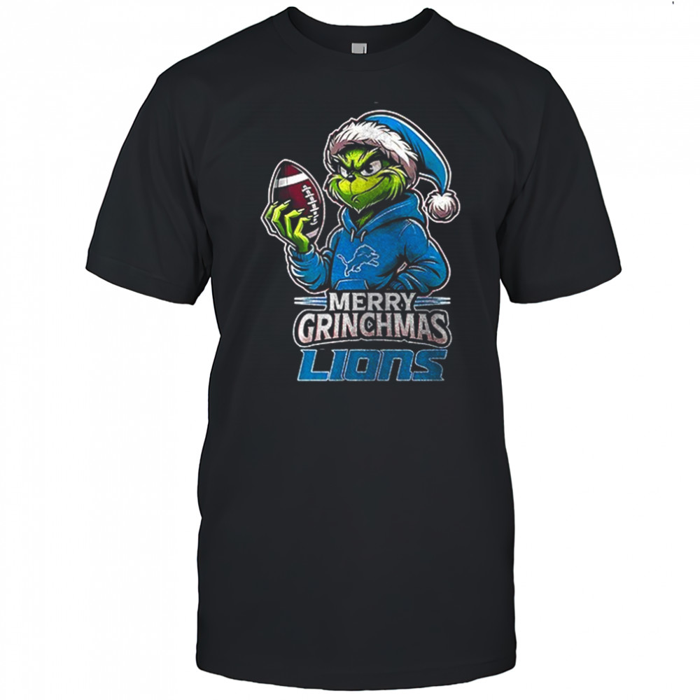 Detroit Lions Merry Grinchmas they hate us because they ain’t us shirt