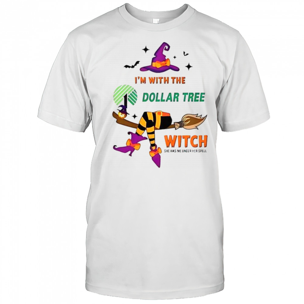Dollar Tree I’m With The Witch She Has Me Under Her Spell Halloween T-Shirt