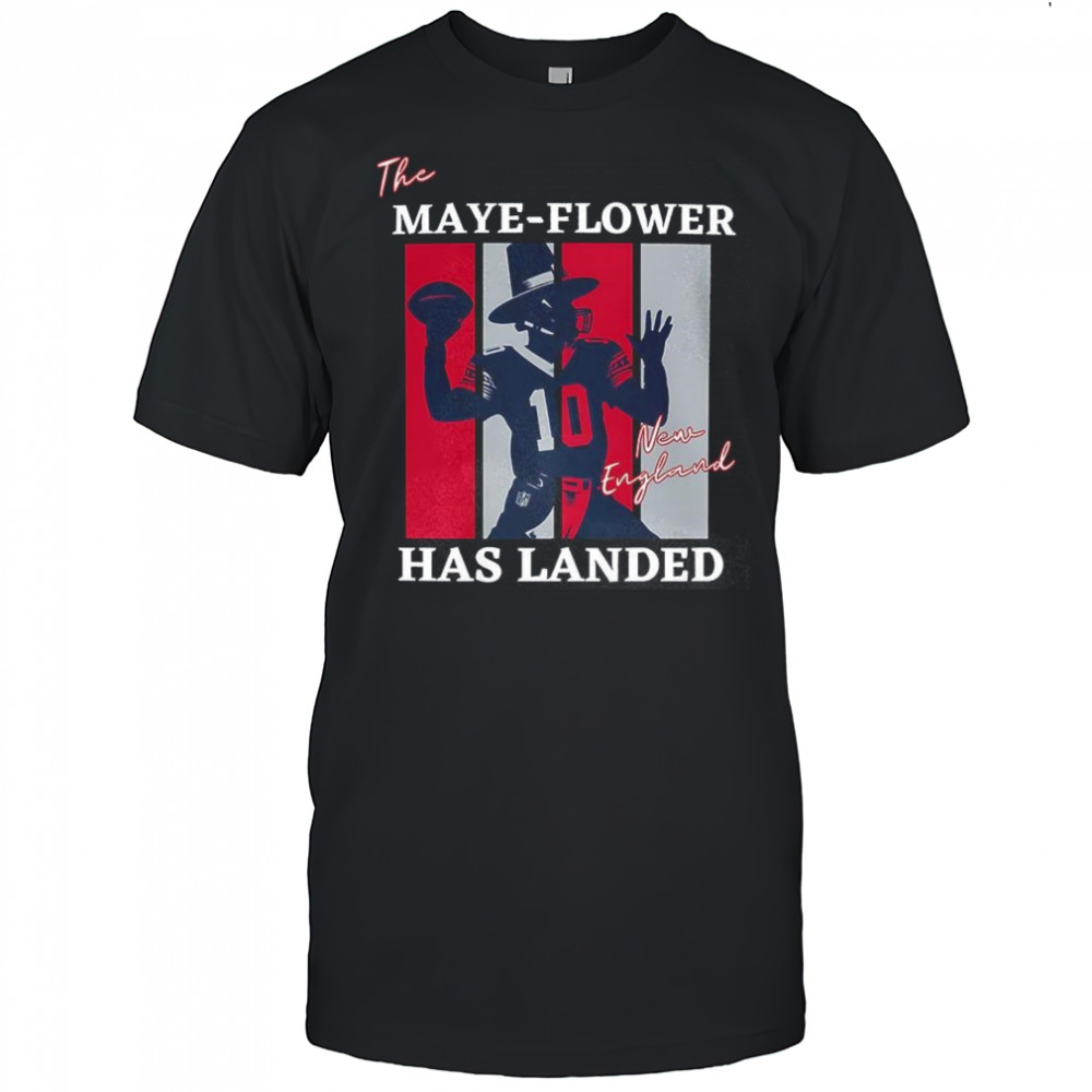 Drake Maye New England Patriots football the maye flower has landed shirt