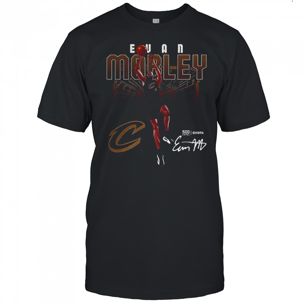 Evan Moble Cleveland Cavaliers basketball shattered signature shirt