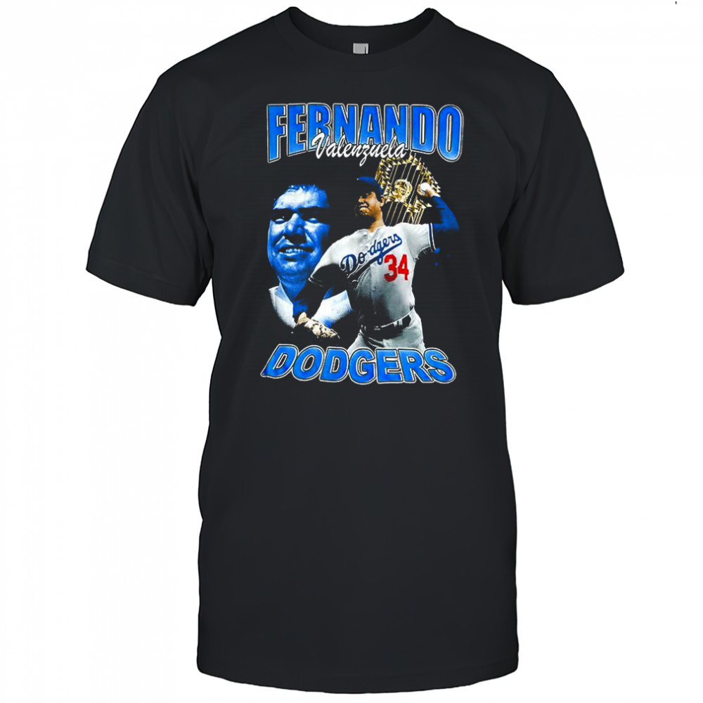 Fernando Valenzuela Los Angeles Dodgers MLB memories shirt
