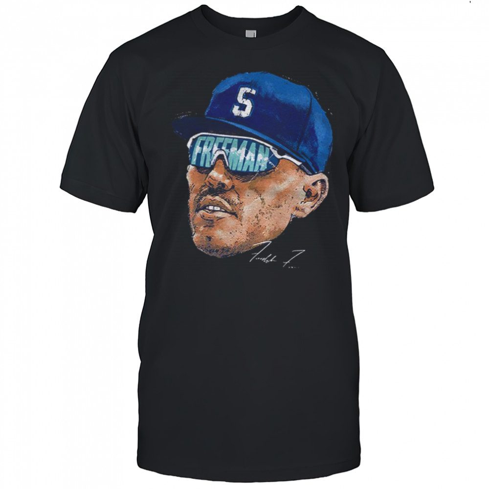 Freddie Freeman big face Los Angeles Dodgers MLB Baseball World Series 2025 signature shirt