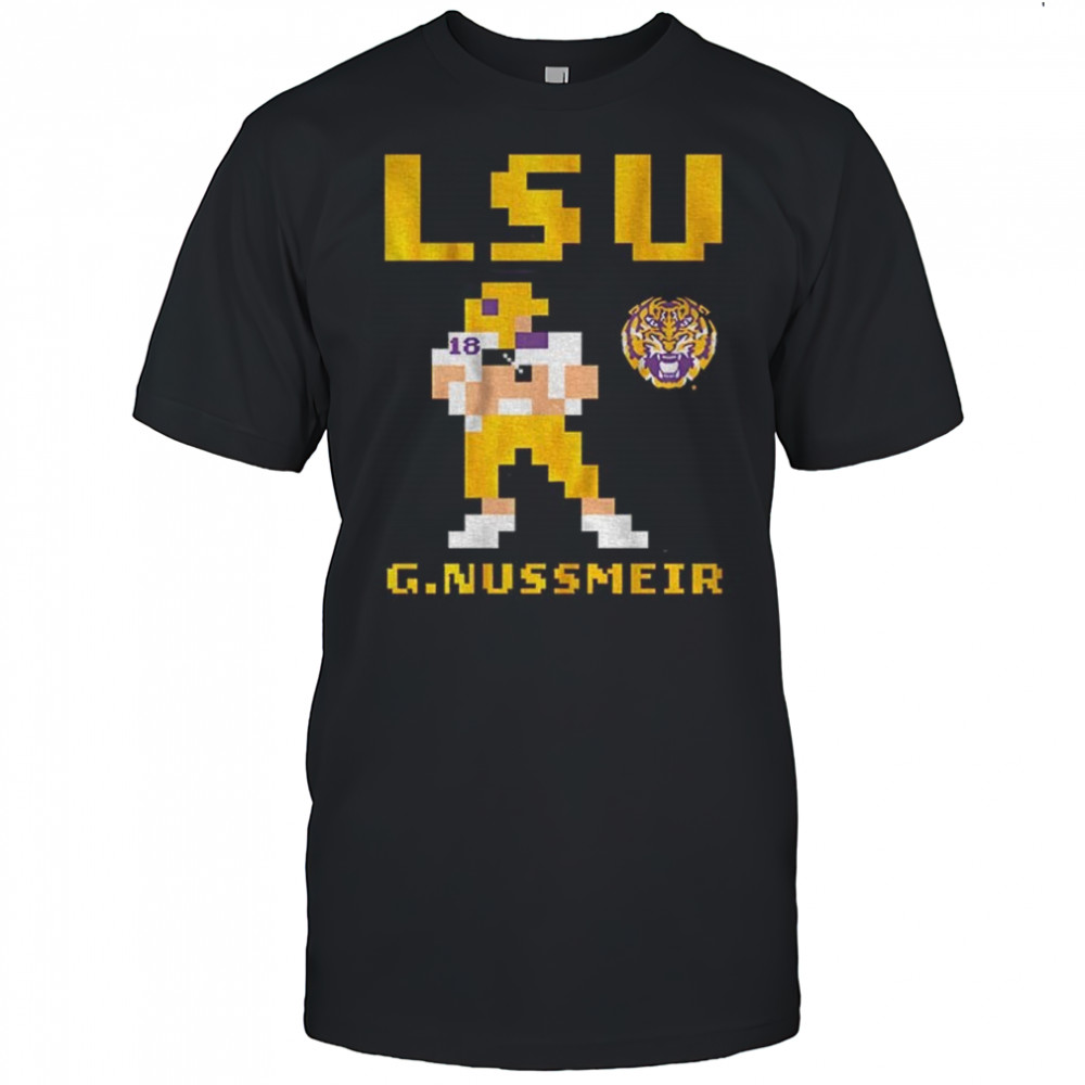 Garrett Nussmeier Retro Baller LSU Tigers football 2025 shirt
